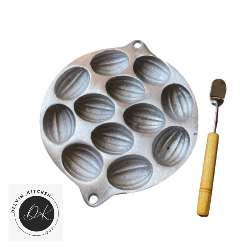 CETAKAN BOLU ISI 12 CETAKAN KUE BOLU | BOLU KERING ALUMINIUM COR CETAKAN BOLU KERANG