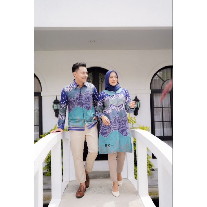 COUPLE BATIK TUNIK COUPLE BATIK KEMEJA ATASAN BATIK BUSUI