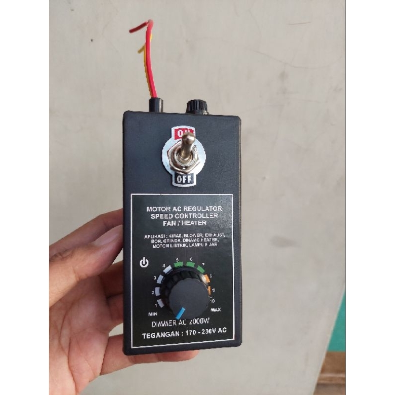 DIMMER Pengatur Kecepatan Gerinda blower bor heater - DIMMER TOGLE