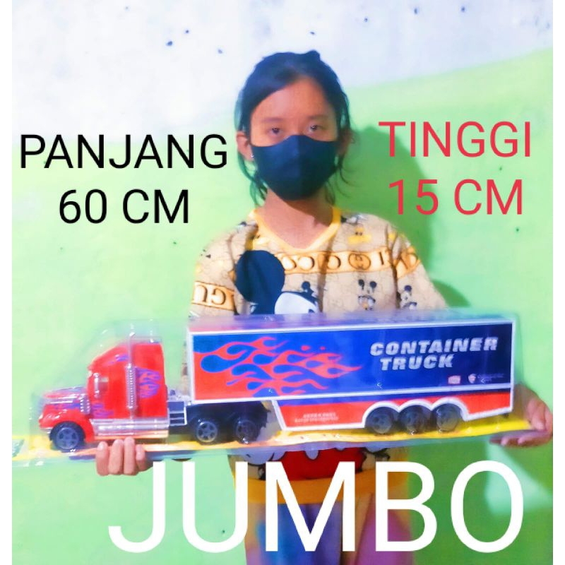 OBRAL LEBAY... MAINAN ANAK-ANAK MOBIL TRUK KONTAINER SUPER JUMBO