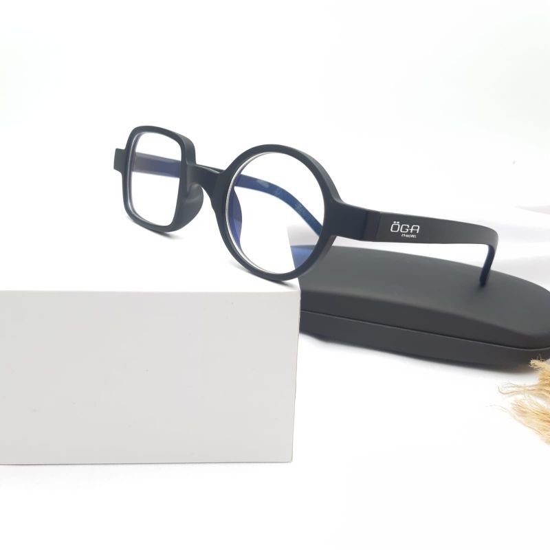 Kacamata Kotak Bulat Cewe Cowo Minus Baca Anti Radiasi Blueray Photocromic