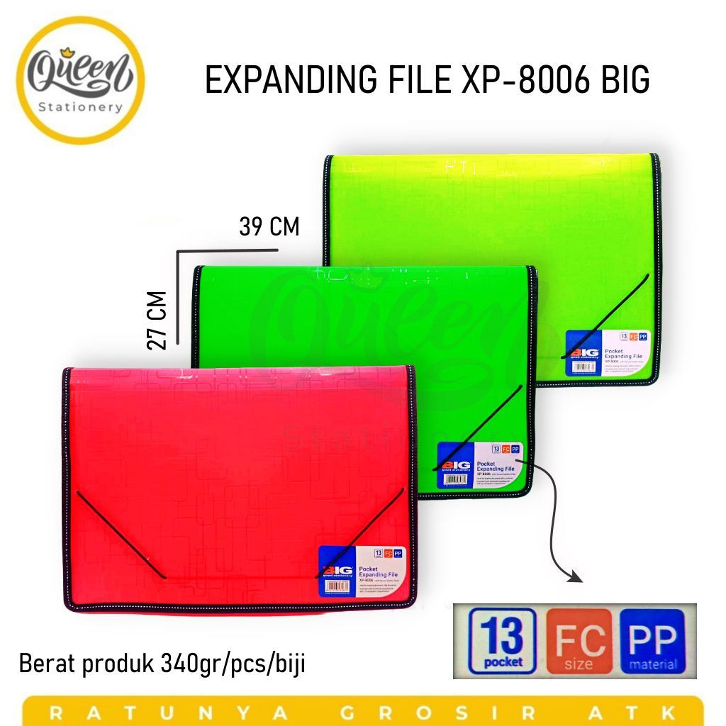 

1 PCS EXPANDING FILE XP-8006 BIG TAS MAP FOLDER DOKUMEN