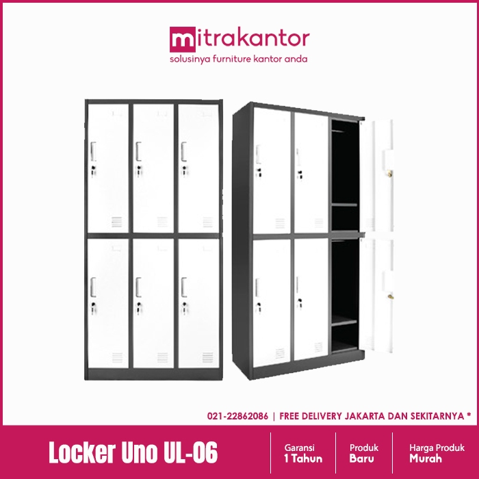 Locker Besi 6 Pintu Uno UL-06
