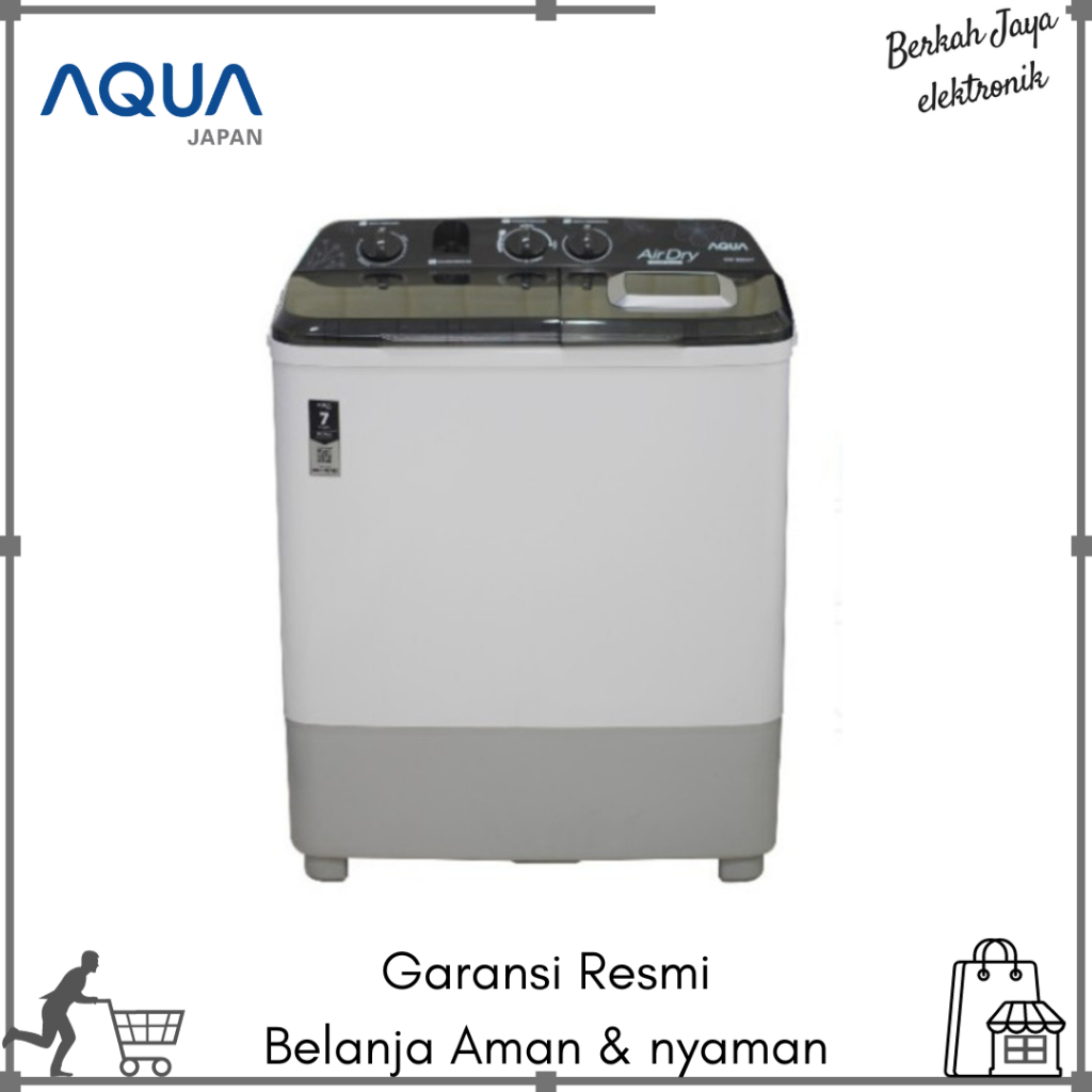 MESIN CUCI  AQUA QW 1060 XT 10 KG Hijab Series Airdry System