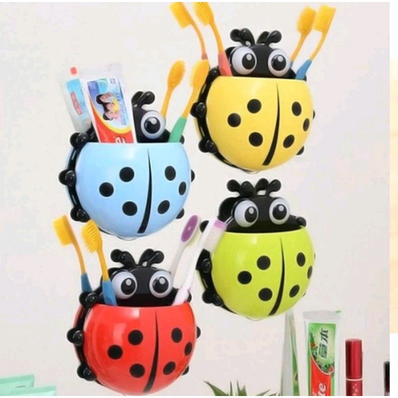 TEMPAT SIKAT GIGI LADY BUG/RAK GANTUNG/TEMPAT SIKAT GIGI GANTUNG