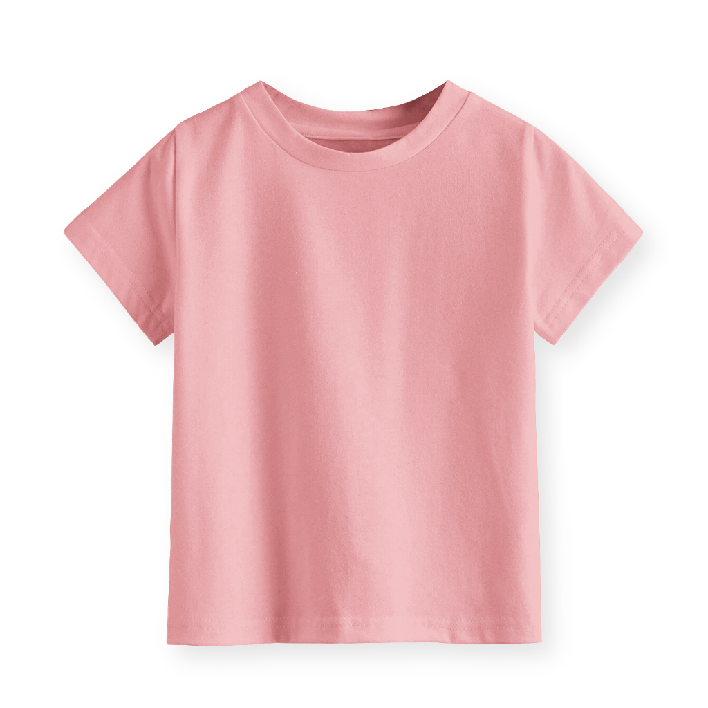 Kaos Polos Anak Hepi Kids Laki-laki dan Perempuan Unisex warna Peach