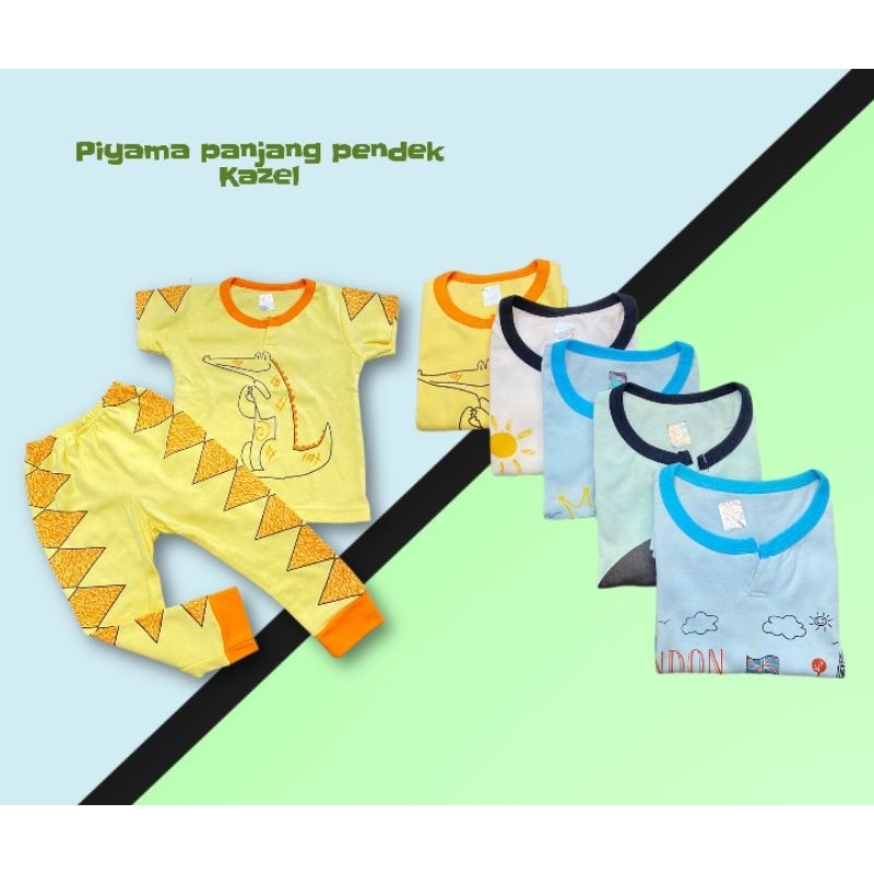 Setelan Panjang Pendek Kazel Setelan Anak Piyama Panjang Pendek Kazel