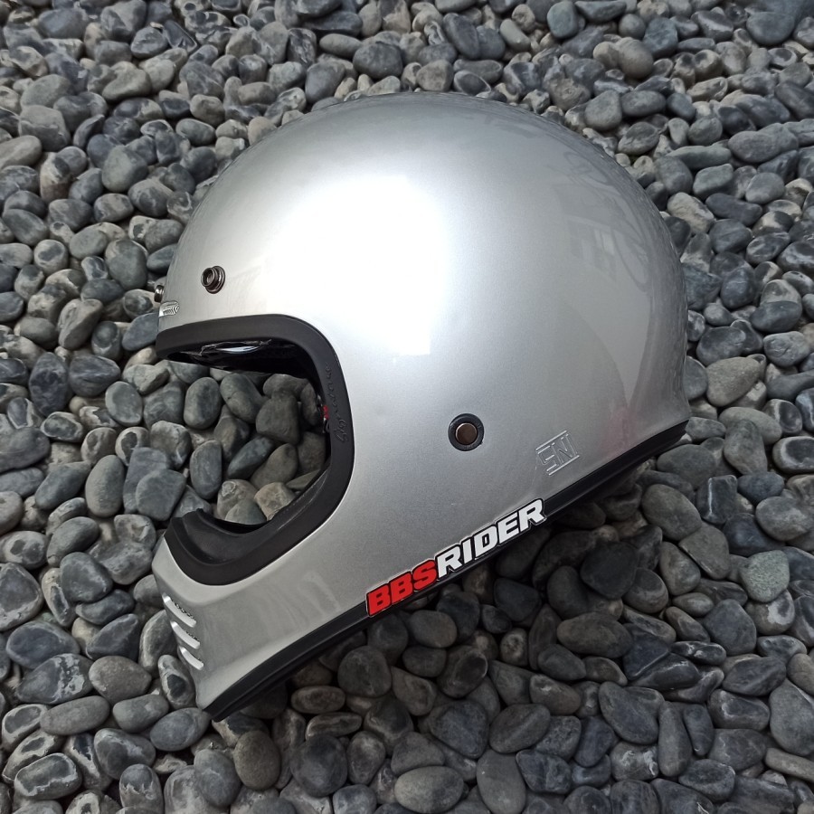Helm JP Signature Retro Signature solid Silver gloss