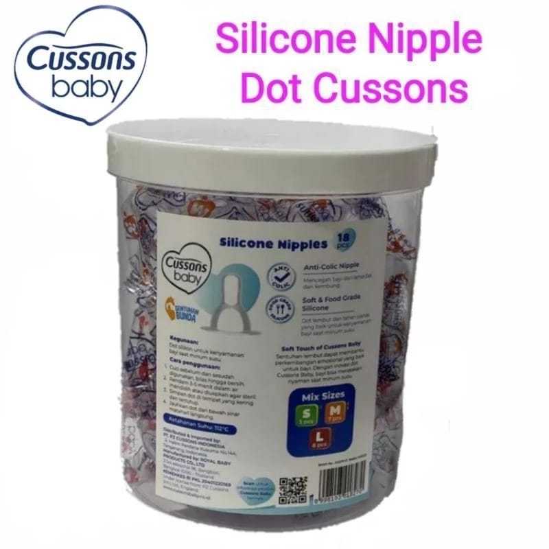 CUSSONS BABY NIPPLE SILICONE I DOT BOTOL BAYI CUSSONS