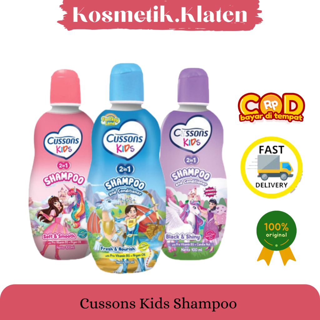 (COD) Cusson Kids 2 IN 1 Shampoo & Conditioner 90ml-180ml