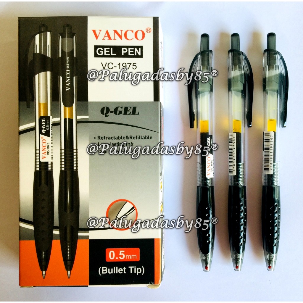 

(1 Biji) GROSIR Bolpen VANCO VC-1975 0.5 mm Gel Pen Click Hitam / Gel Pen Vanco VC-1975 / Gelpen Vanco VC-1975 / Gel Pen Click Vanco VC 1975