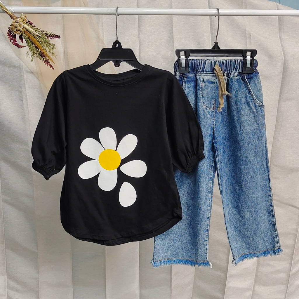 SETELAN ANAK PEREMPUAN BAJU ANAK BLOUSE DAN KULOT ANAK USIA 3-12 TAHUN BAHAN KATUN