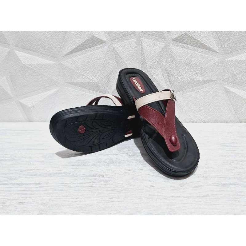 sandal wedges wanita tebal original ardiles