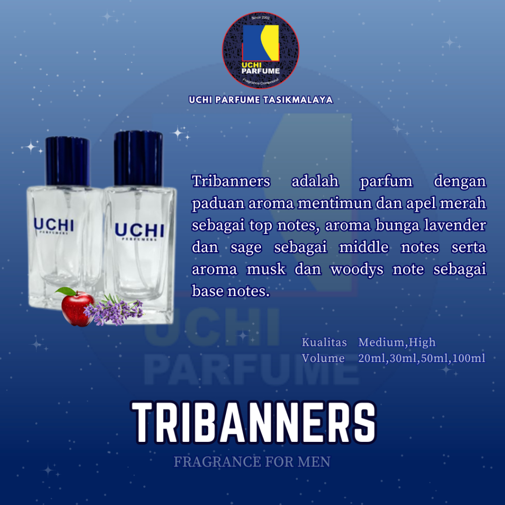 Uchi Parfume TRIBANNERS parfum refill  (20ML,30ML,50ML,100ML)