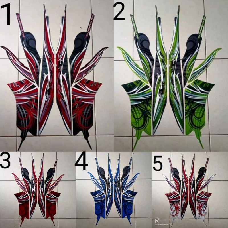 Striping stiker Mio Soul karbu 2009