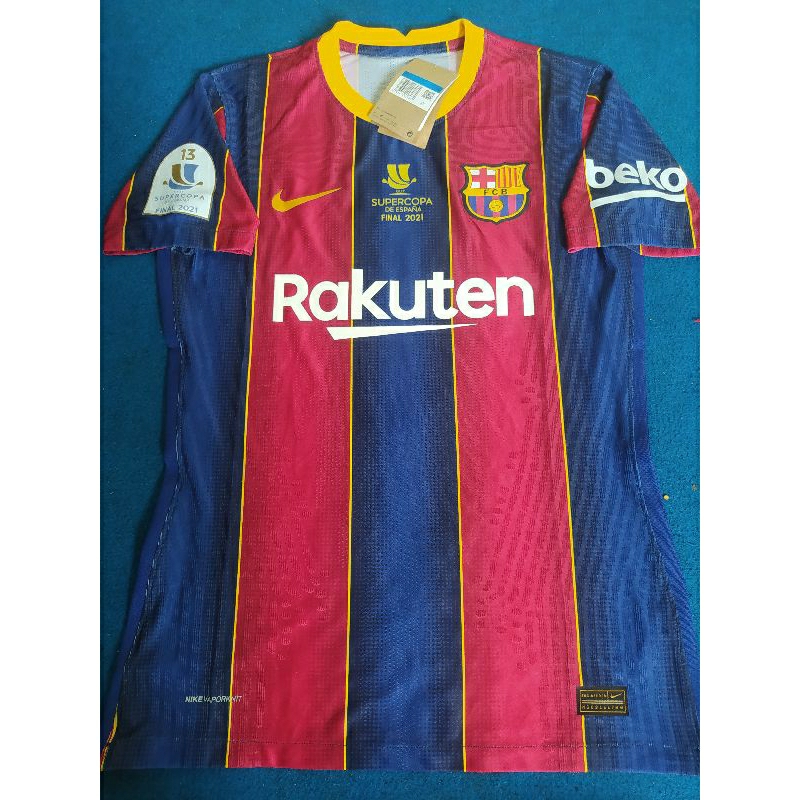 Jersey Barca Home 2020/21 Player Issue Final Supercopa de Espana