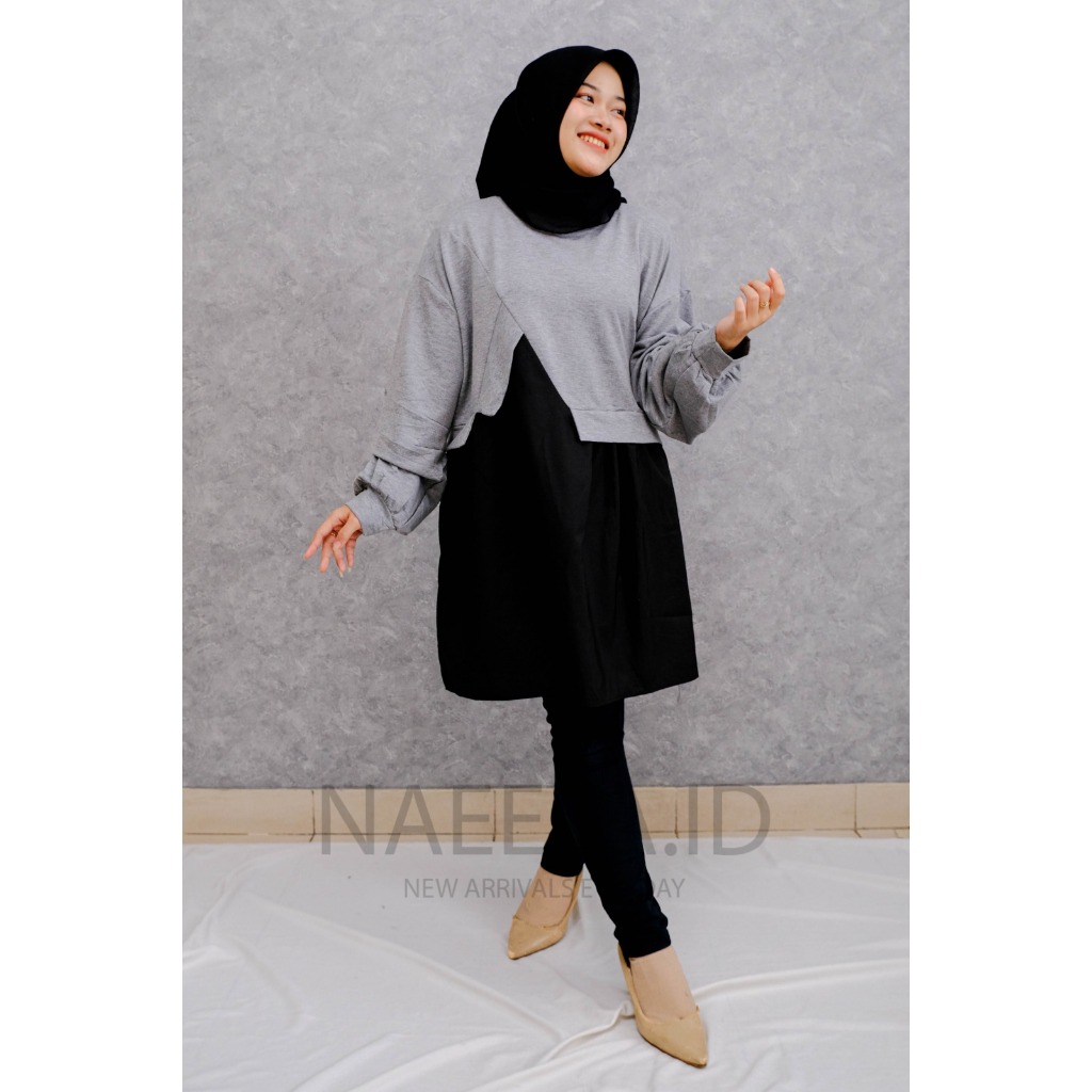 Nae Ella LFY Tunik Alana Fashion Muslim Wanita Premium Lafreya