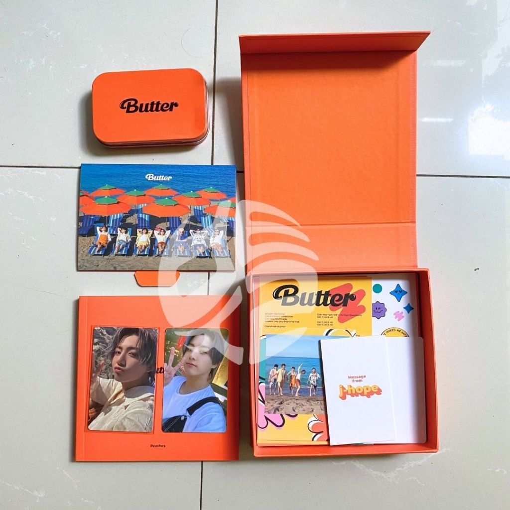 [Ready Preloved] BTS Butter Album Peaches Weverse Shop POB Photocard Jungkook + POSTER