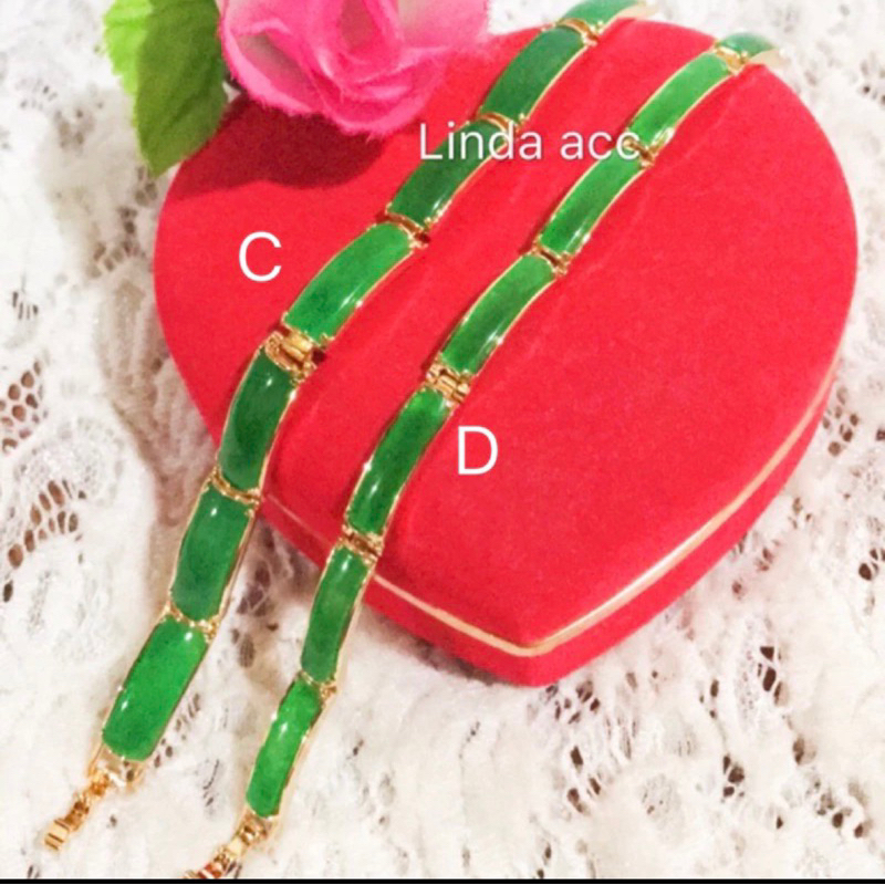 promo super gelang giok asli ready 13 motif lapis emas