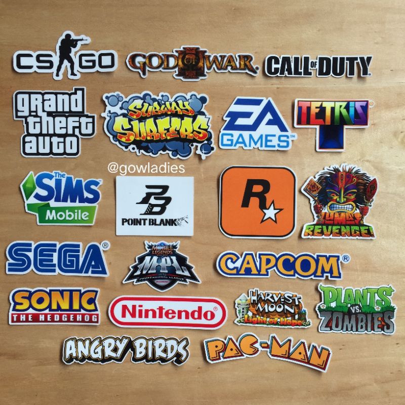 

STICKER SEGA EA SPORTS NINTENDO CAPCOM - Stiker Aesthetic Laptop Tumblr Helm Motor