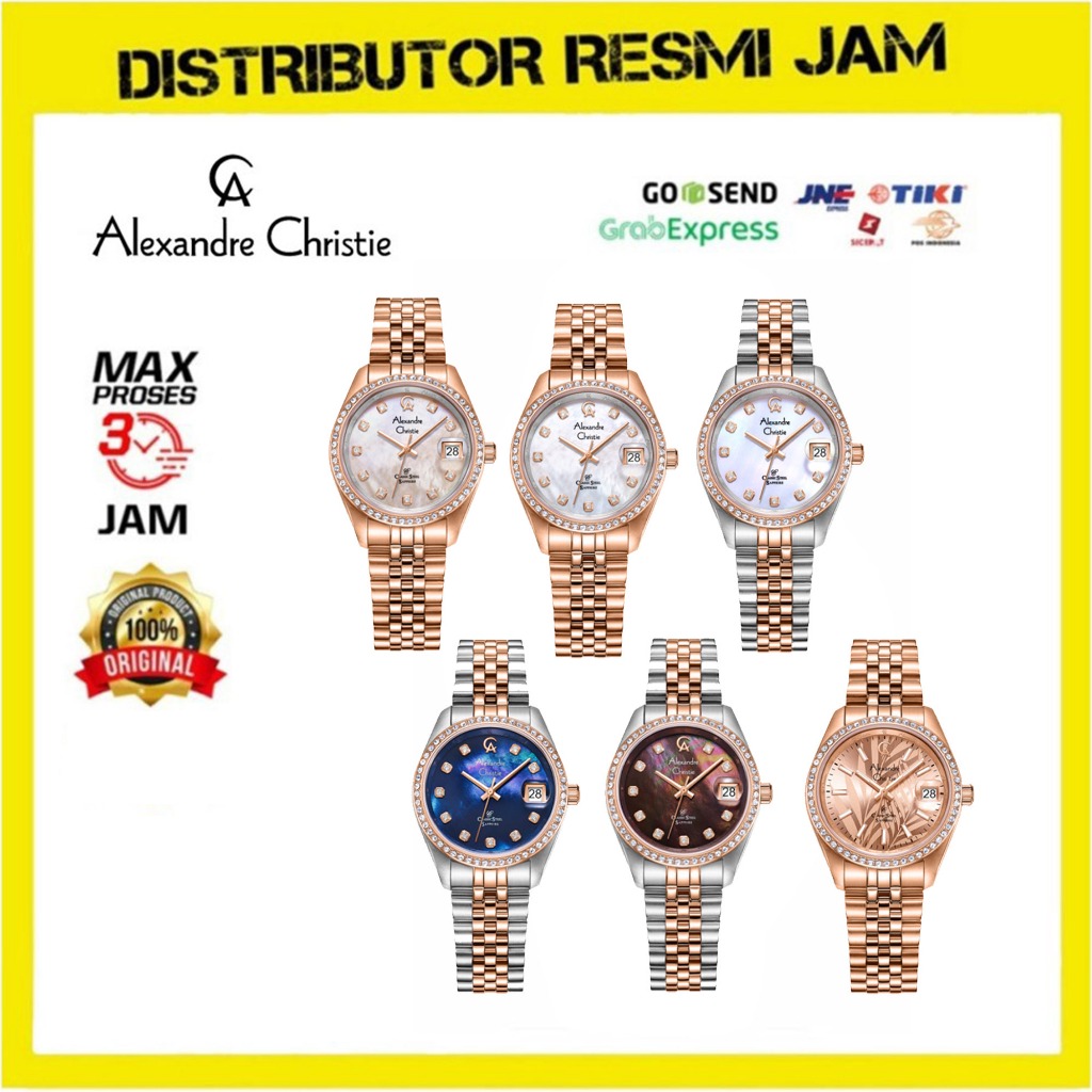 Jam Tangan Wanita Alexandre Christie AC5012LD AC 5012 LD Stainless Steel