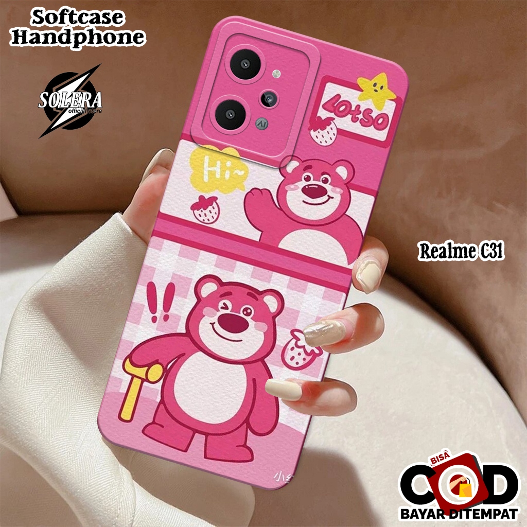 Case Realme C31 Softcase Realme C31 Terbaru Silikon Pro Camera Fashion Case Kartun LSTO Cute Cover H