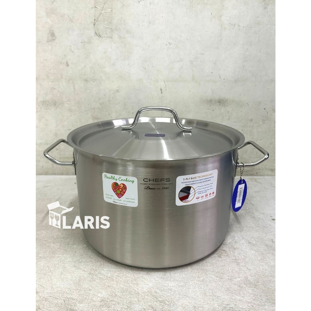 Bima Chefs Sauce Pot 32 cm 16,1 Liter Panci Bima Stainless Bahan Tebal Berkualitas