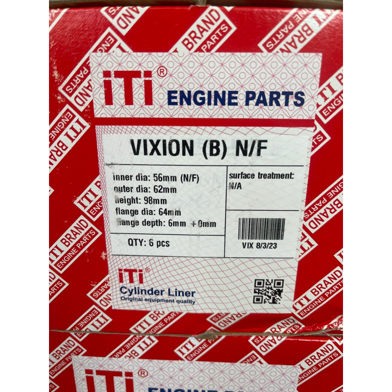 LINER BORING VIXION 56-62-98 56-63-125 FULL ITI