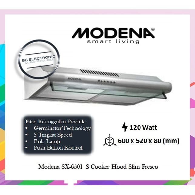 Cooker Hood Modena SX 6501 S