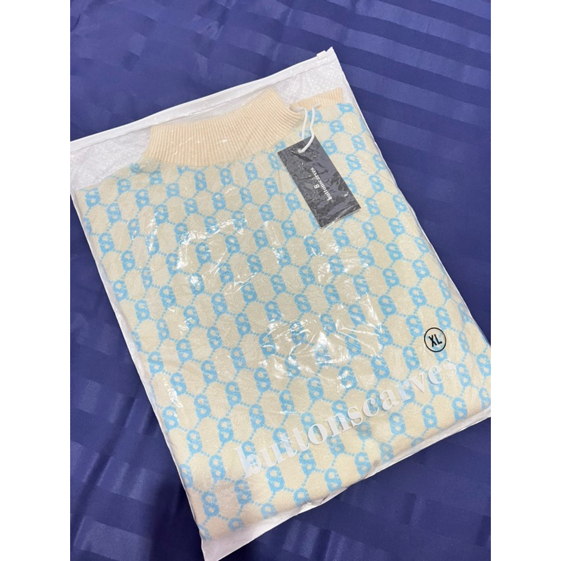 PRELOV SWEATER BENANG JARUM  comfy sweater in light blue