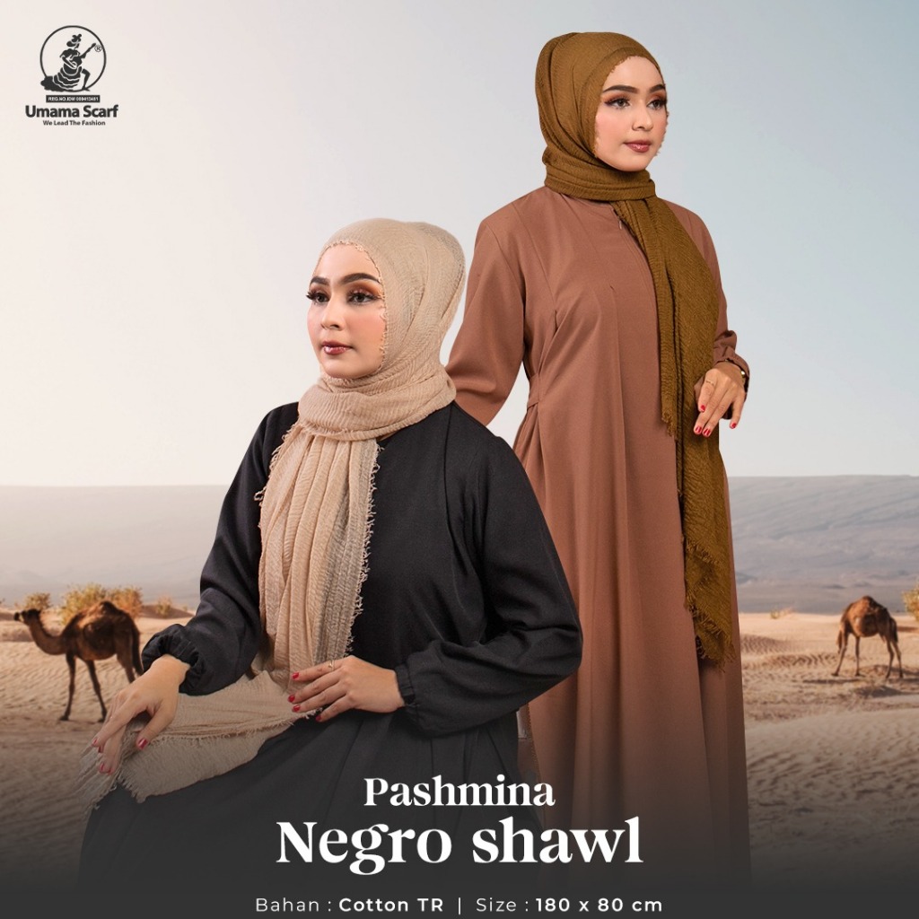 HIJAB pasmina negro shawal PASHMINA CRINKLE Shawl Jilbab Kusut Lavanya FULL Kerudung Hijab