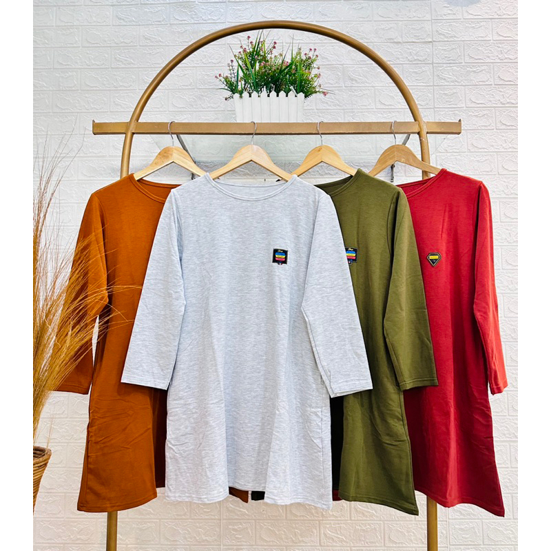 TUNIK POLOS | TUNIK WANITA | TUNIK KAOS | BABYERRY PREMIUM | ATASAN OBLONG | TUNIK BABYTERRY