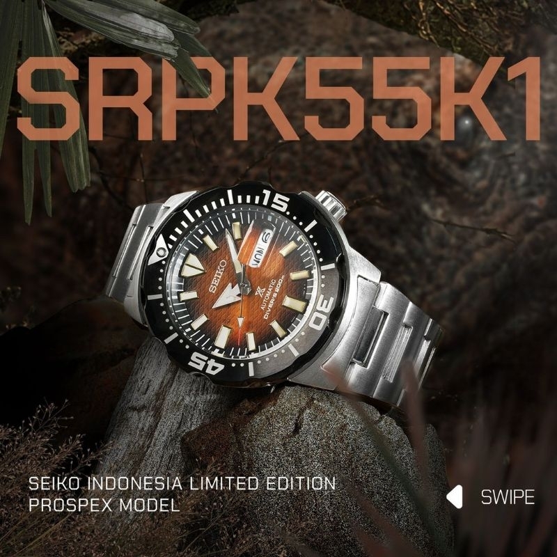 Seiko Prospex SRPK55 SRPK55K1 Limitied Edition 500 pcs Spesial Komodo Series Original