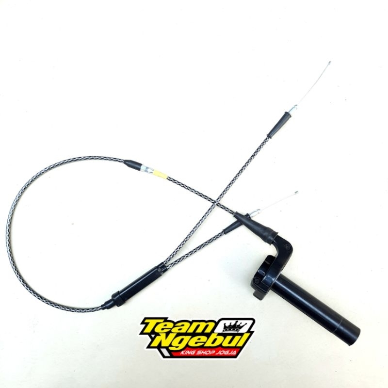 Gas spontan ninja yz kabel 2 cabang full karbon pnp ninja r rr s ss