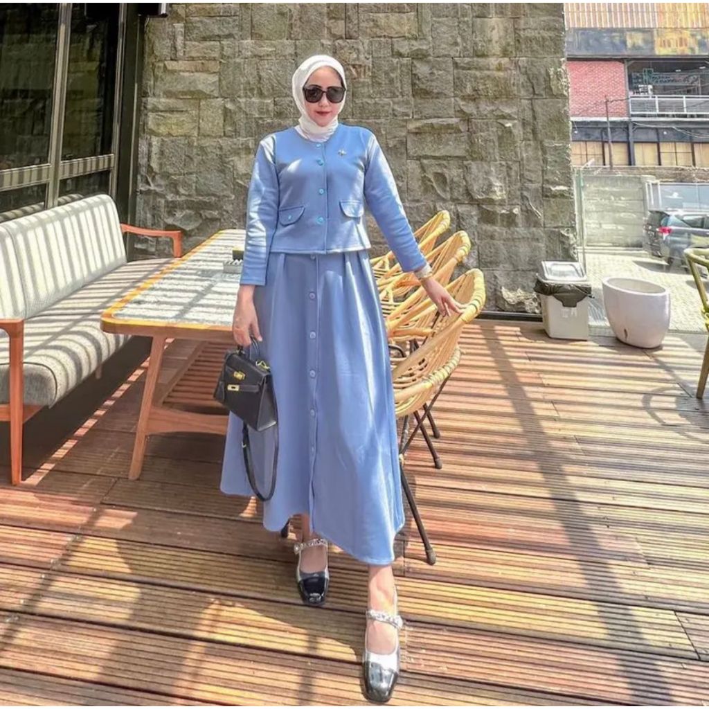 DORIA SETELAN BLAZER SCUBA // MIRANA SETELAN ROK SCUBA OUTER