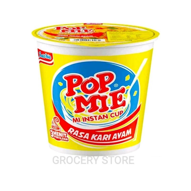 

Pop Mie Cup Rasa Kari Ayam Kemasan 75gr ( Satuan )