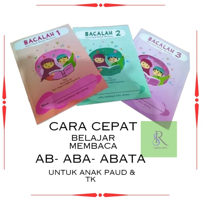 Buku Belajar Membaca Bacalah Buku Anak Anak