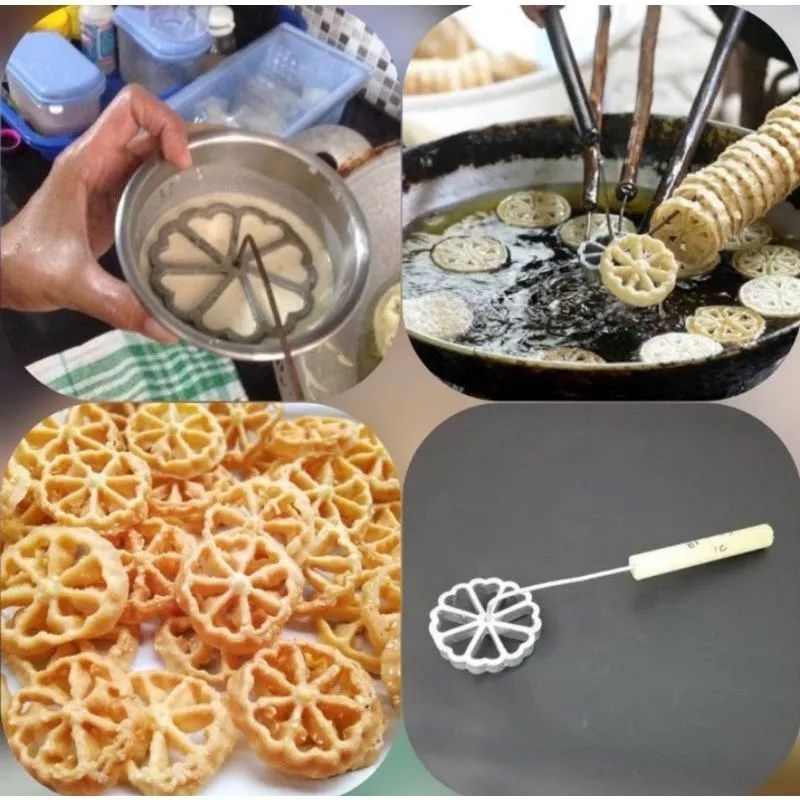 cetakan kembang goyang / kembang goyang / cetakan seroja