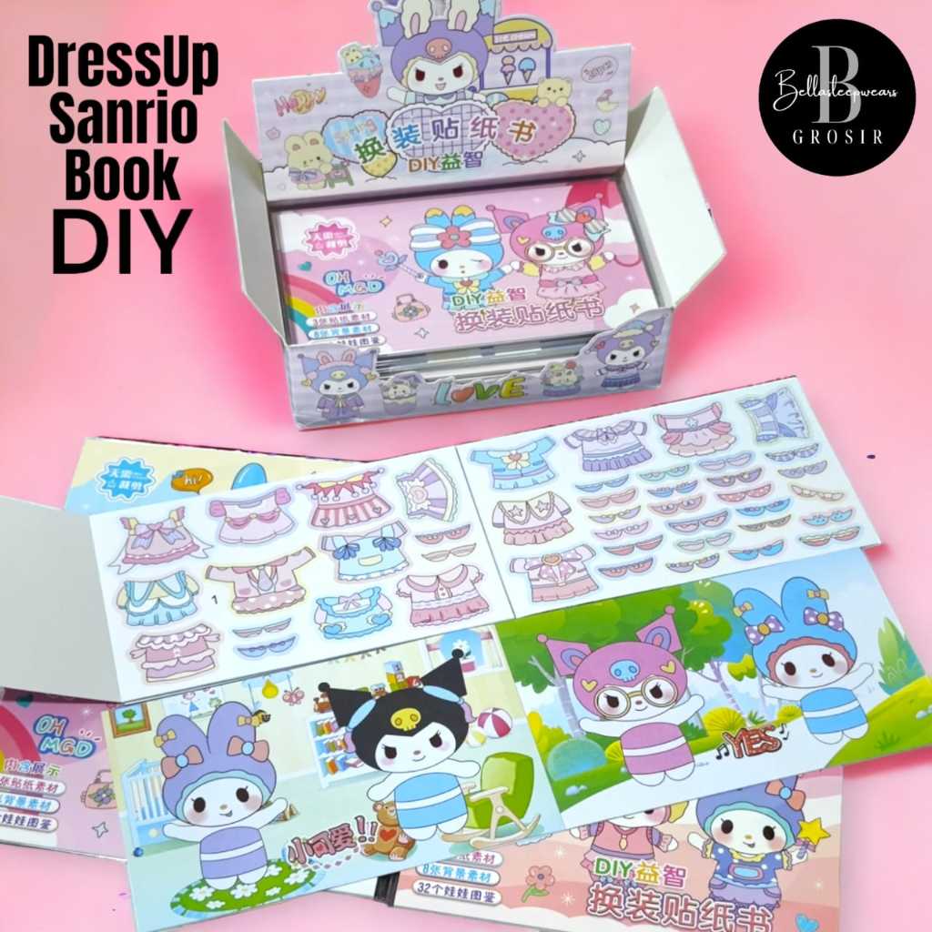 

STIKER BUKU DIY COSTUME COSTUM 2D MOMO KOSTUM KOREAN CUTE AESTHETIC STICKER BOOK COSTUME