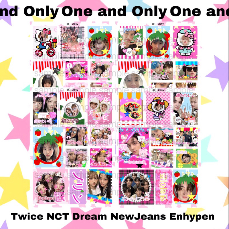 

[too busy for you] One and Only stickers Twice Nct Dream NewJeans Enhypen