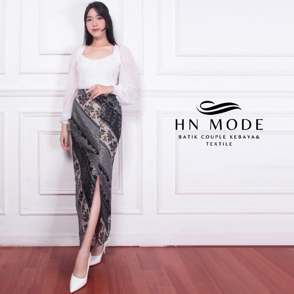 Diskon Naily kebaya - Rok span batik belah tengah / rok kebaya / rok batik modis