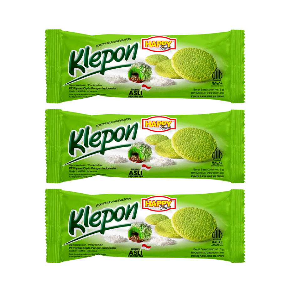 

Ready stock Happy Time Kukis Klepon (1pack isi 20pcs) #Sale