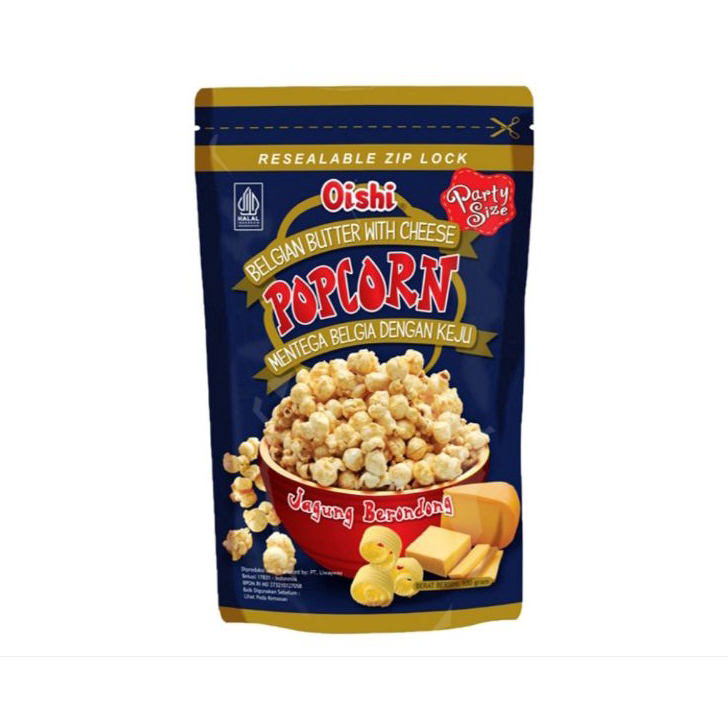 

Ready stock Oishi Popcorn Belgian Butter with Cheese 100 gr