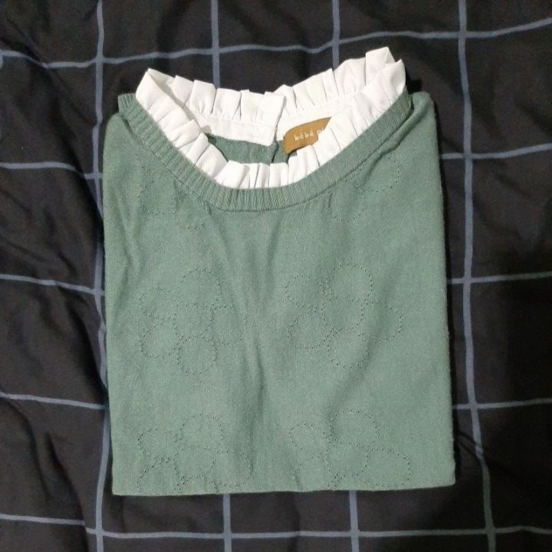 PRELOVED flower top calla lily - bebeplum