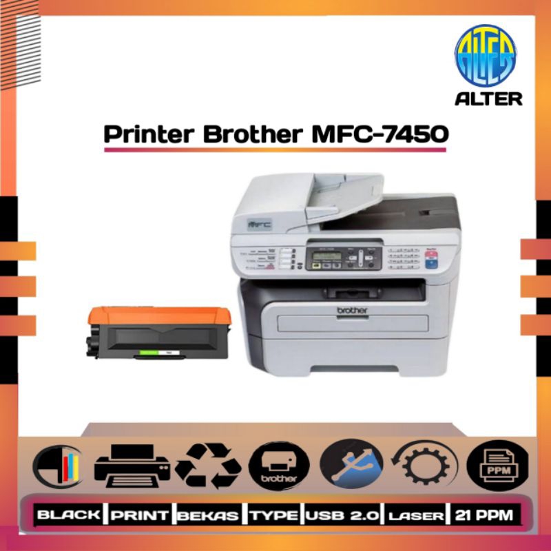 Printer Brother MFC-7450(Scan,Copy,Fax F4)