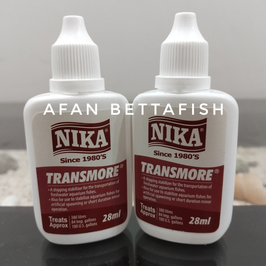 NIKA TRANSMORE STABILIZER 28 ML / OBAT PENENANG / OPERASI IKAN ARWANA