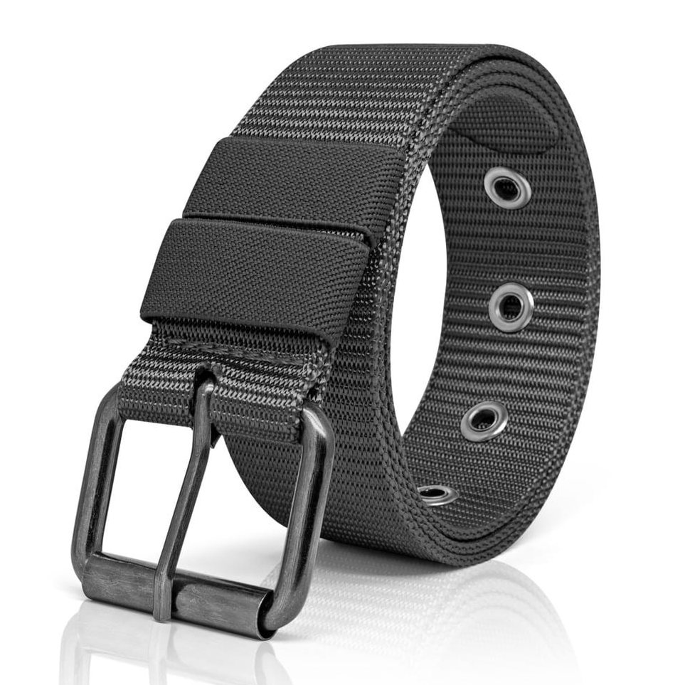 Ready Stock IKAT PINGGANG PRIA TALI SABUK NYLON CANVAS GESPER KEPALA MODEL JARUM MEN BELT FASHION - 