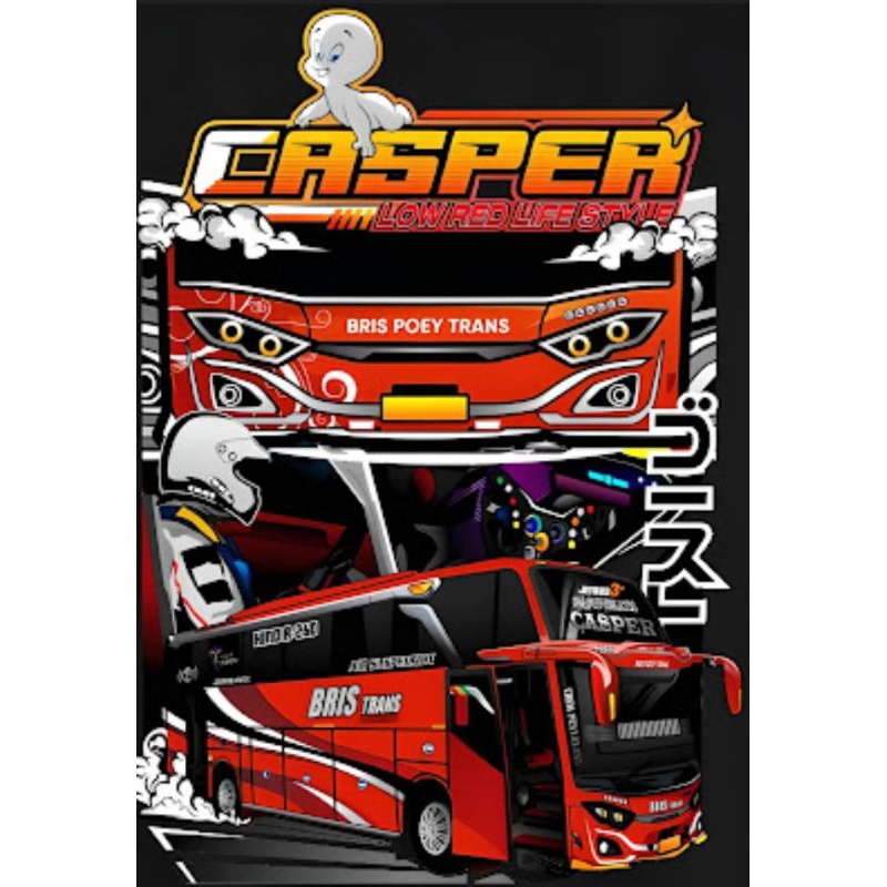 STIKER BUS MANIA BASURI TELOLET CASPER