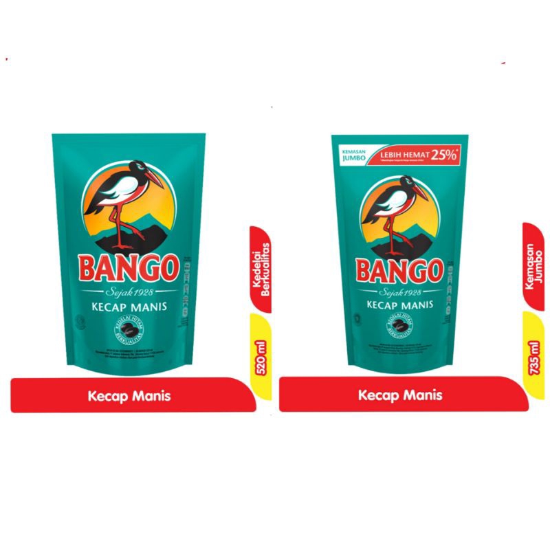 

BANGO JUMBO Kecap Manis 735ml / 520ml