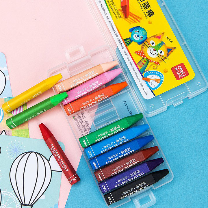 

Baru Deli Krayon Sekolah 12 Warna Cerah bentuk segitiga ergonomis tangan bersih 72070 Sale